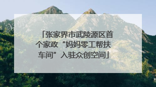 张家界市武陵源区首个家政“妈妈零工帮扶车间”入驻众创空间