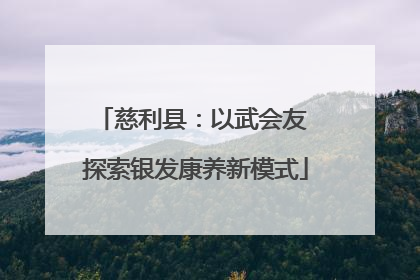 慈利县：以武会友 探索银发康养新模式
