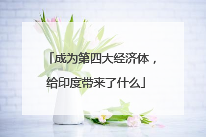 成为第四大经济体，给印度带来了什么