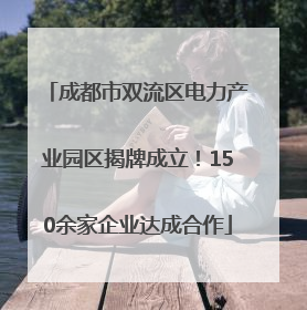 成都市双流区电力产业园区揭牌成立！150余家企业达成合作