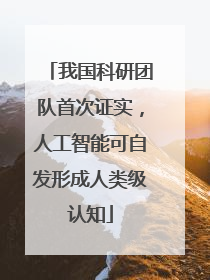 我国科研团队首次证实，人工智能可自发形成人类级认知