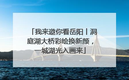我来邀你看岳阳丨洞庭湖大桥彩绘换新颜，一城湖光入画来