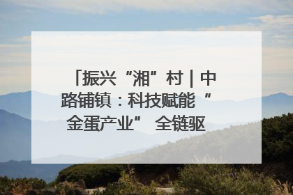 振兴“湘”村｜中路铺镇：科技赋能“金蛋产业” 全链驱动乡村振兴