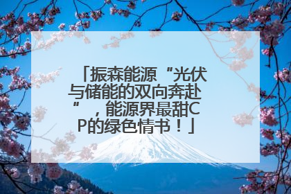 振森能源“光伏与储能的双向奔赴”，能源界最甜CP的绿色情书！