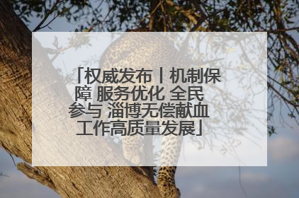 权威发布丨机制保障 服务优化 全民参与 淄博无偿献血工作高质量发展
