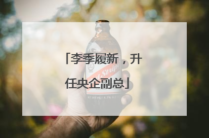 李季履新，升任央企副总