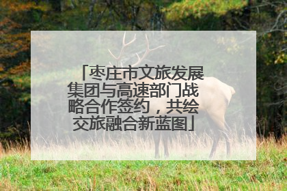 枣庄市文旅发展集团与高速部门战略合作签约，共绘交旅融合新蓝图
