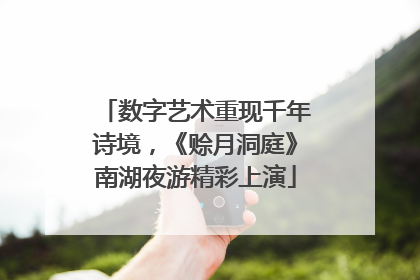 数字艺术重现千年诗境，《赊月洞庭》南湖夜游精彩上演
