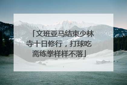 文班亚马结束少林寺十日修行，打球吃斋练拳样样不落