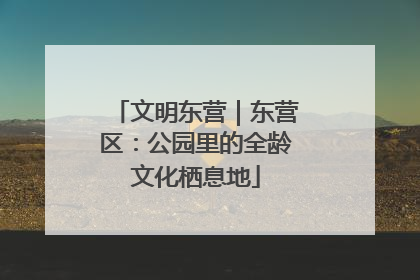 文明东营｜东营区：公园里的全龄文化栖息地