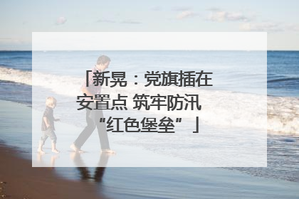 新晃：党旗插在安置点 筑牢防汛“红色堡垒”