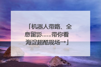 机器人带路、全息留影……带你看海淀超酷现场→