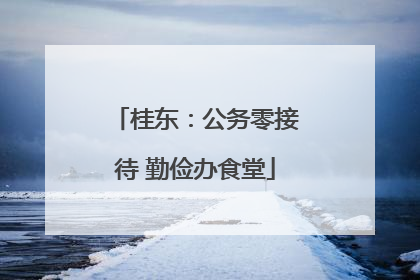 桂东：公务零接待 勤俭办食堂