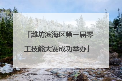 潍坊滨海区第三届零工技能大赛成功举办