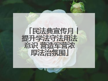 民法典宣传月丨提升学法守法用法意识 营造军营浓厚法治氛围