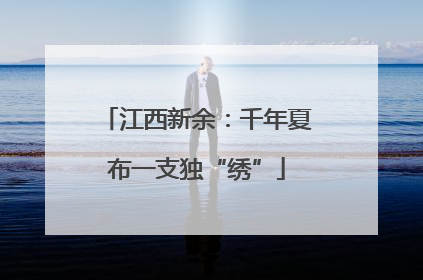 江西新余：千年夏布一支独“绣”
