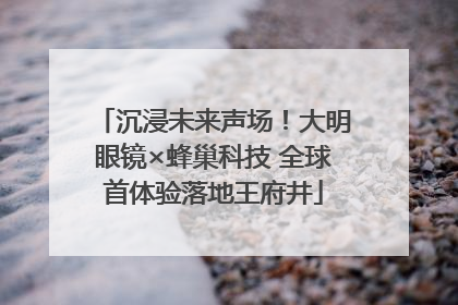 沉浸未来声场！大明眼镜×蜂巢科技 全球首体验落地王府井