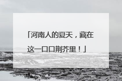 河南人的夏天，藏在这一口口荆芥里！