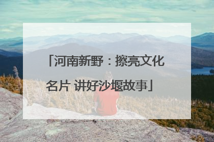 河南新野：擦亮文化名片 讲好沙堰故事