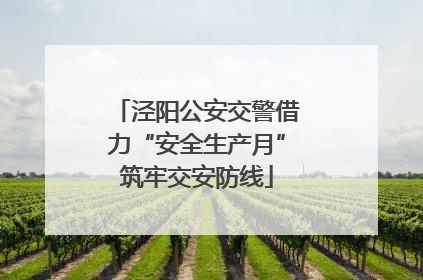 泾阳公安交警借力“安全生产月”筑牢交安防线
