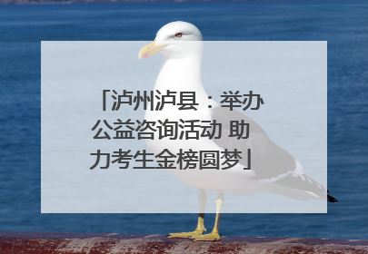 泸州泸县：举办公益咨询活动 助力考生金榜圆梦