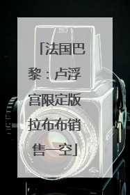 法国巴黎：卢浮宫限定版拉布布销售一空