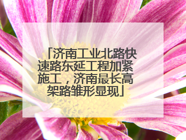 济南工业北路快速路东延工程加紧施工，济南最长高架路雏形显现