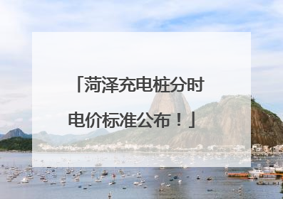 菏泽充电桩分时电价标准公布！