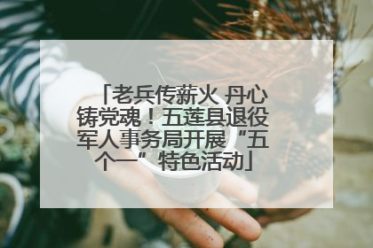 老兵传薪火 丹心铸党魂！五莲县退役军人事务局开展“五个一”特色活动