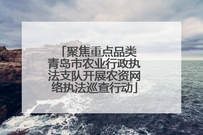 聚焦重点品类 青岛市农业行政执法支队开展农资网络执法巡查行动