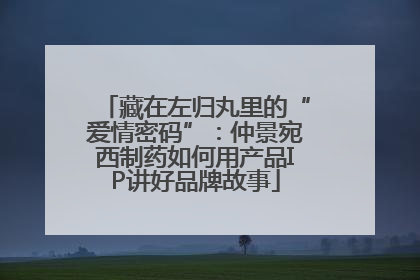 藏在左归丸里的“爱情密码”：仲景宛西制药如何用产品IP讲好品牌故事