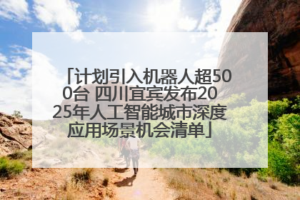计划引入机器人超500台 四川宜宾发布2025年人工智能城市深度应用场景机会清单