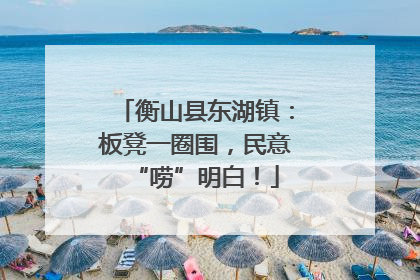 衡山县东湖镇：板凳一圈围，民意“唠”明白！