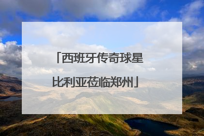 西班牙传奇球星 比利亚莅临郑州