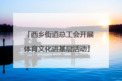 西乡街道总工会开展体育文化进基层活动