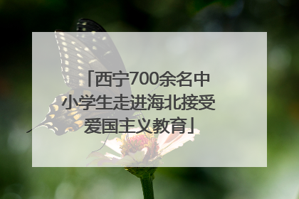 西宁700余名中小学生走进海北接受爱国主义教育