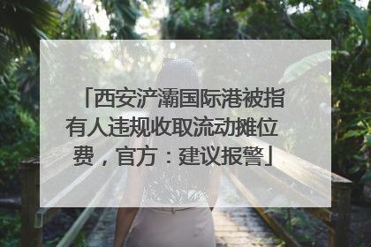 西安浐灞国际港被指有人违规收取流动摊位费，官方：建议报警