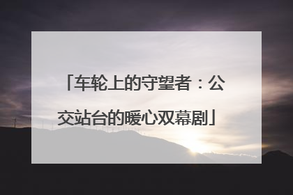 车轮上的守望者：公交站台的暖心双幕剧