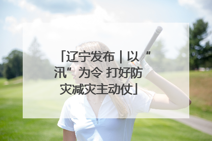 辽宁发布｜以“汛”为令 打好防灾减灾主动仗