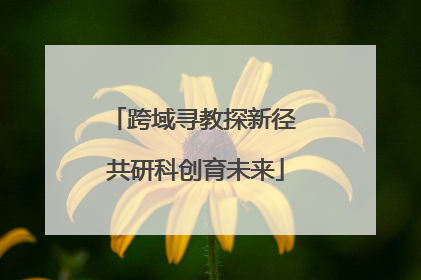 跨域寻教探新径 共研科创育未来