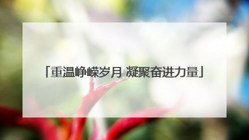 重温峥嵘岁月 凝聚奋进力量