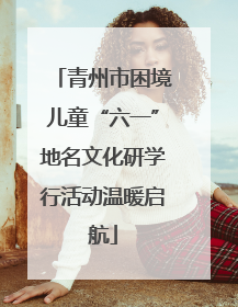 青州市困境儿童“六一”地名文化研学行活动温暖启航