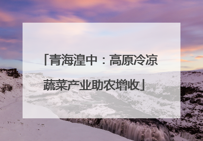 青海湟中：高原冷凉蔬菜产业助农增收