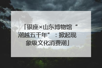 银座×山东博物馆“潮越五千年”：掀起现象级文化消费潮