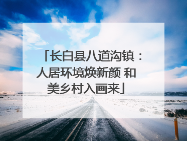 长白县八道沟镇：人居环境焕新颜 和美乡村入画来