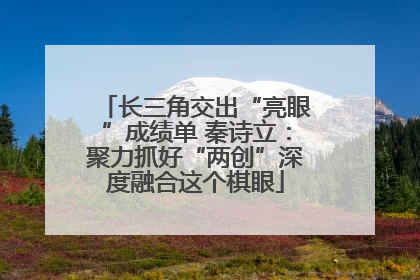 长三角交出“亮眼”成绩单 秦诗立：聚力抓好“两创”深度融合这个棋眼