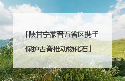 陕甘宁蒙晋五省区携手保护古脊椎动物化石