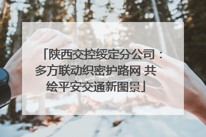 陕西交控绥定分公司：多方联动织密护路网 共绘平安交通新图景