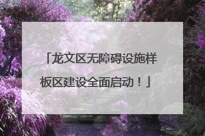 龙文区无障碍设施样板区建设全面启动！