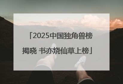 2025中国独角兽榜揭晓 书亦烧仙草上榜